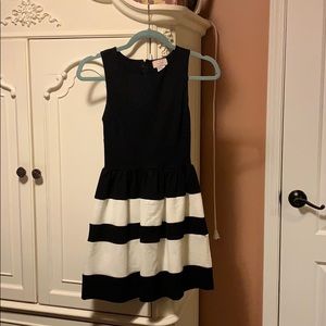 Black and White A-Line Dress